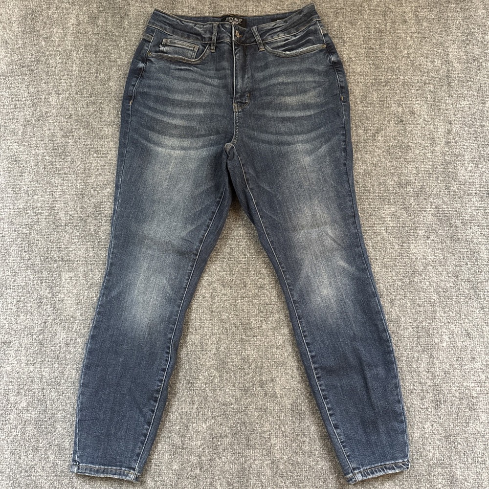 Judy Blue Skinny Fit Jeans Women's 14W Dark Wash Stretch High Rise Plus Size